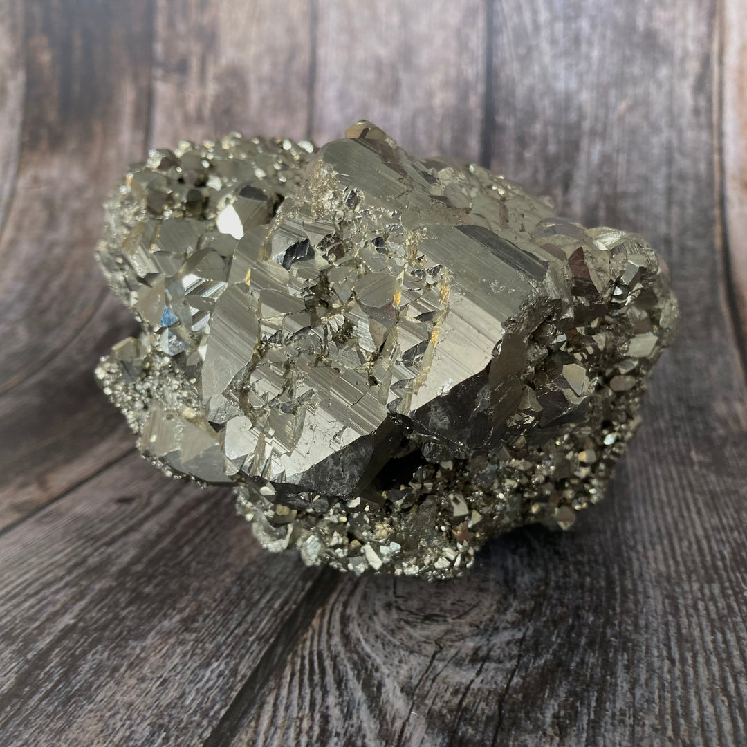 XL Pyrite Crystal Cluster