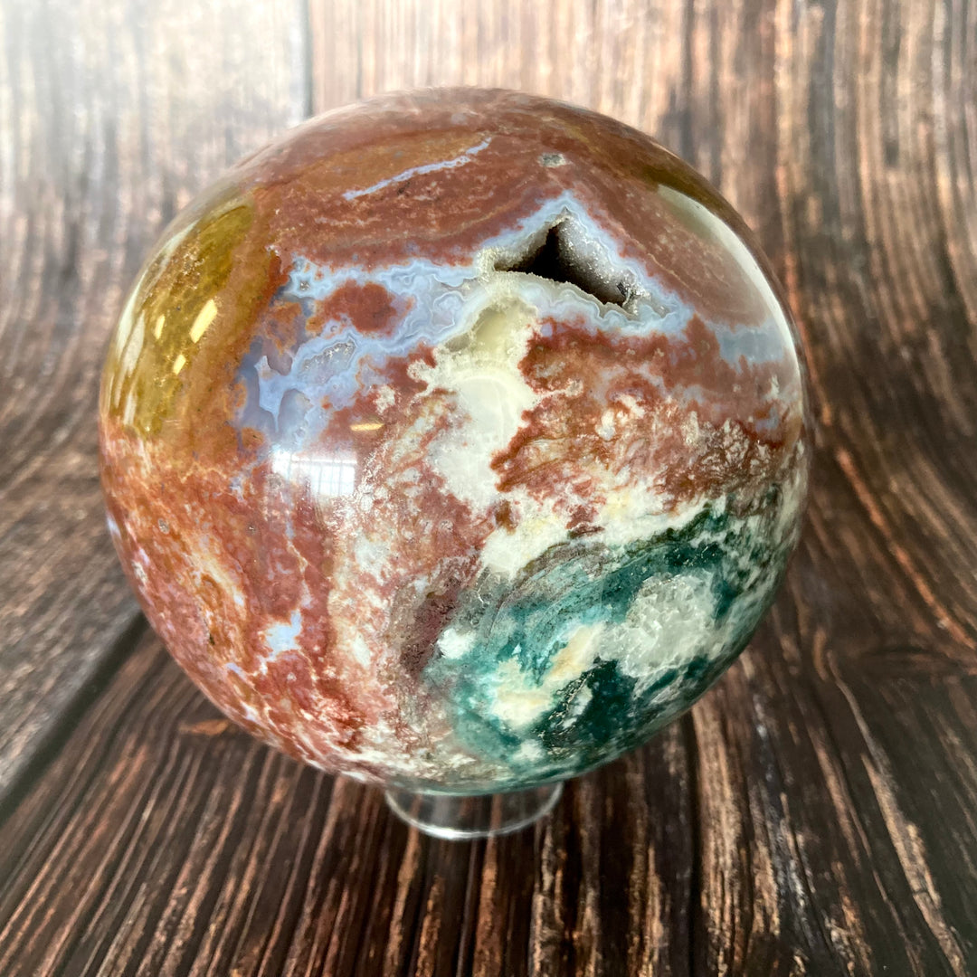Ocean Jasper Crystal Sphere
