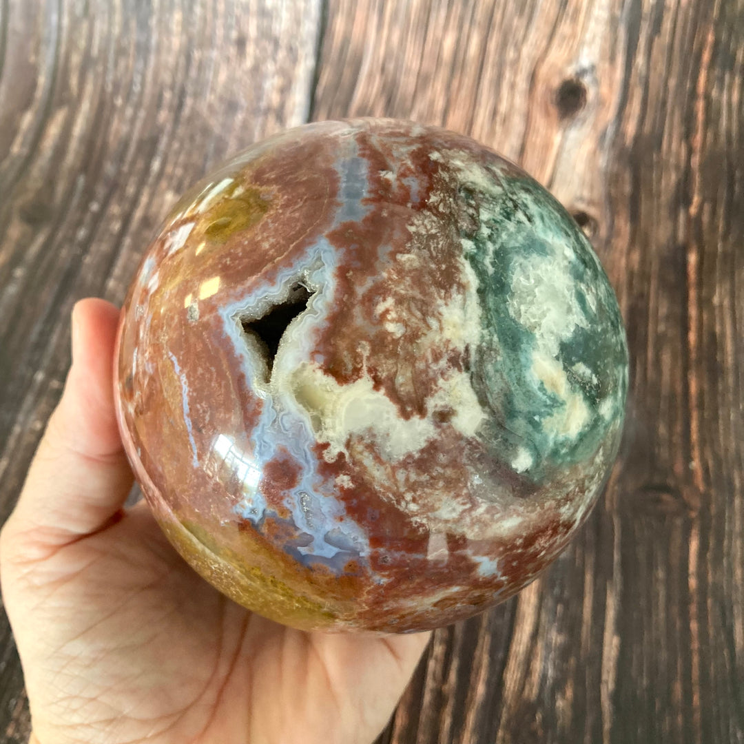 Ocean Jasper Crystal Sphere
