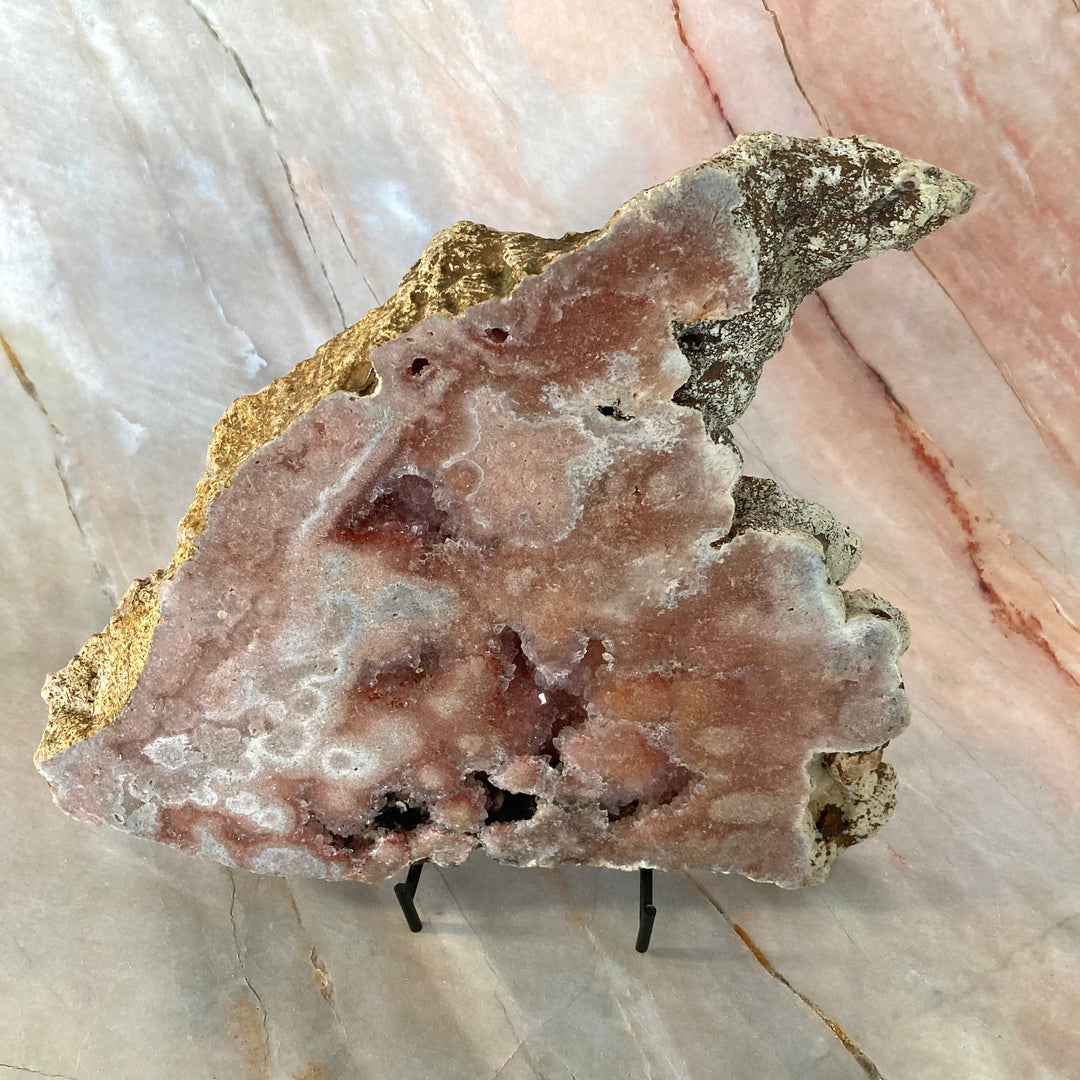 Pink Amethyst Crystal Slice
