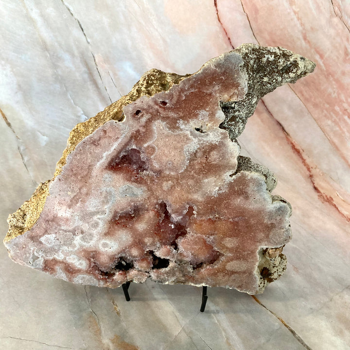 Pink Amethyst Crystal Slice