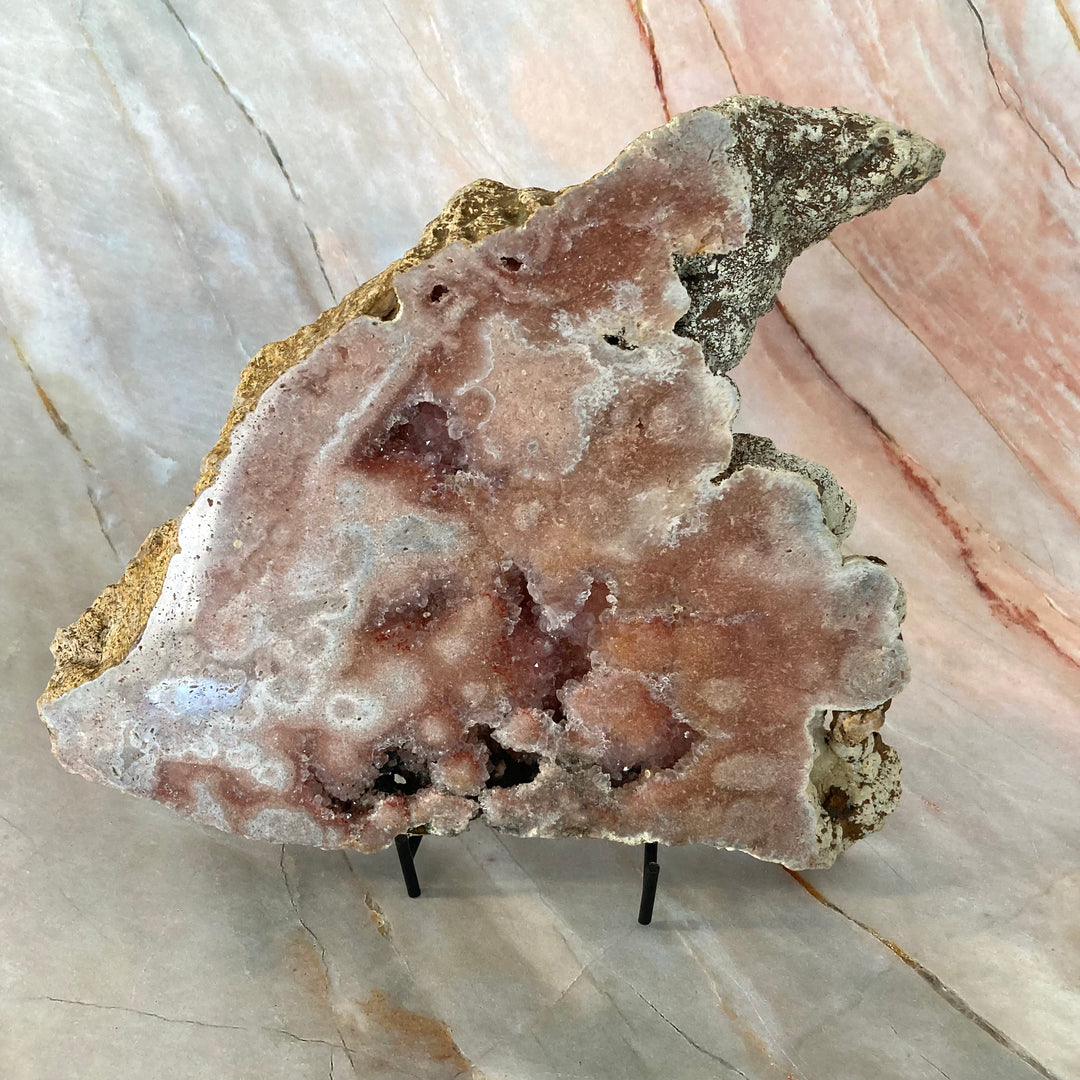 Pink Amethyst Crystal Slice