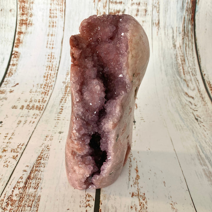 Freeform Pink Amethyst Crystal Cluster