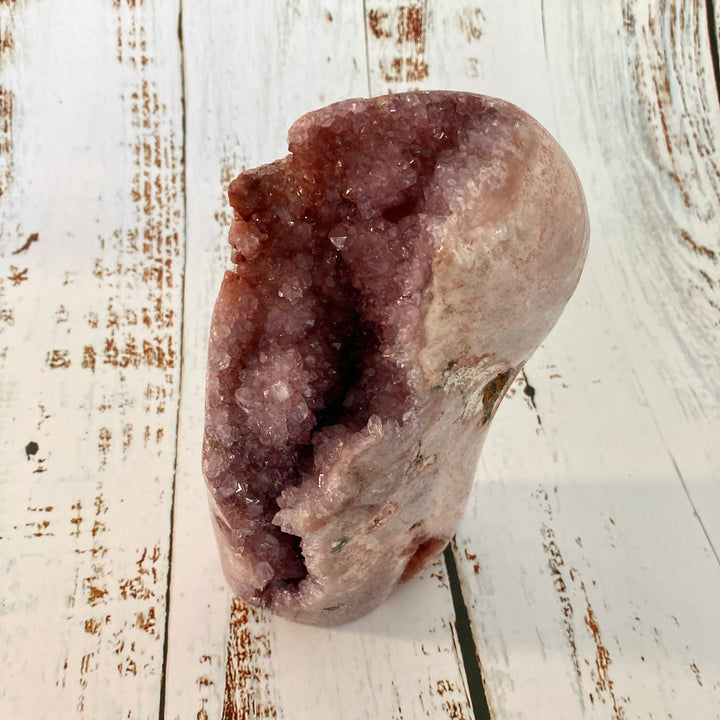Freeform Pink Amethyst Crystal Cluster