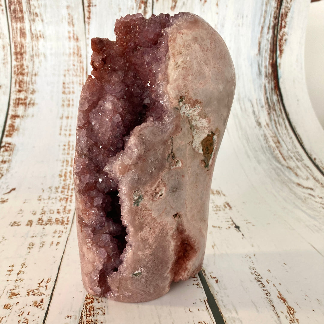 Freeform Pink Amethyst Crystal Cluster