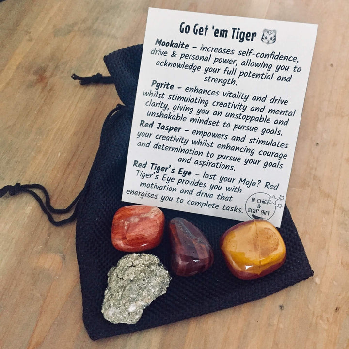 Go Get 'Em Tiger Crystal Pouch