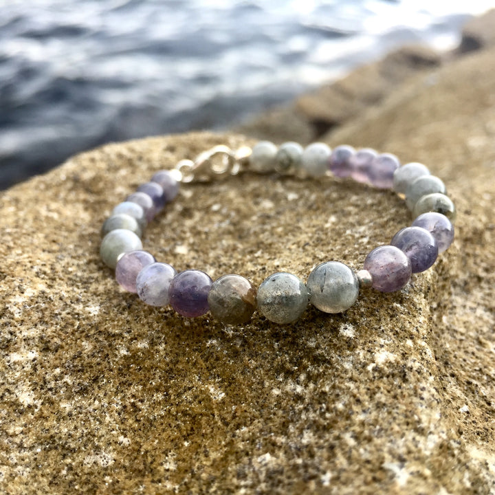 Iolite & Labradorite Ladies crystal Bracelet