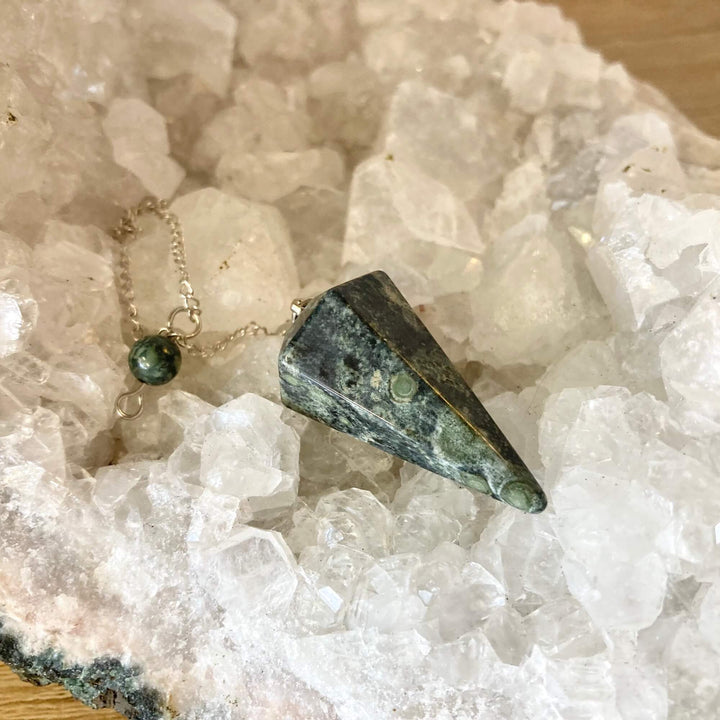 Kambaba Jasper Crystal Pendulum