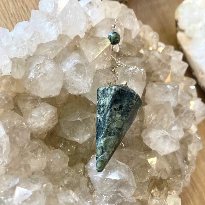 Kambaba Jasper Crystal Pendulum