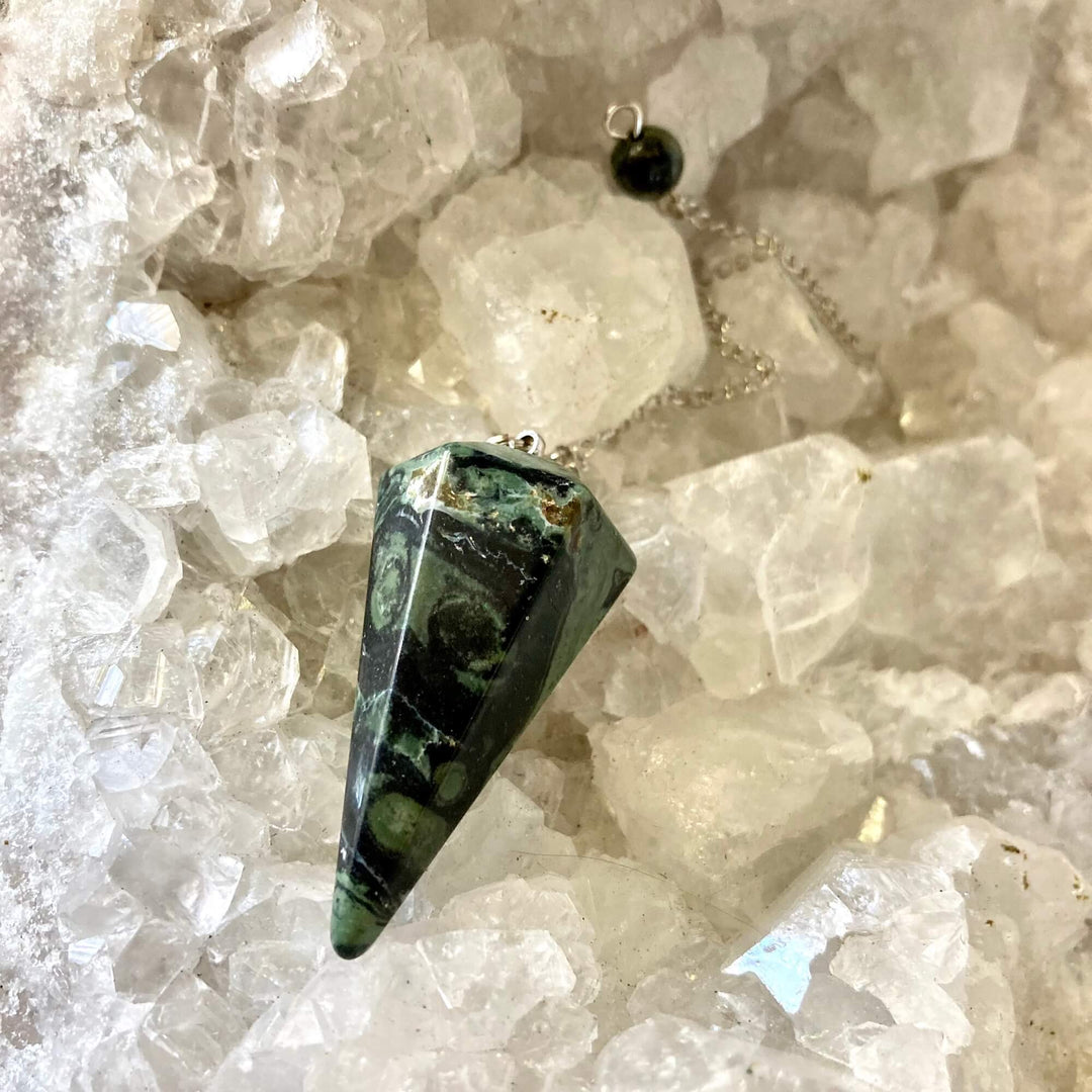 Kambaba Jasper Crystal Pendulum