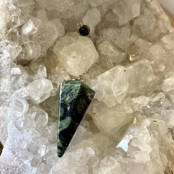 Kambaba Jasper Crystal Pendulum