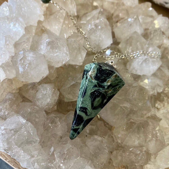 Kambaba Jasper Crystal Pendulum