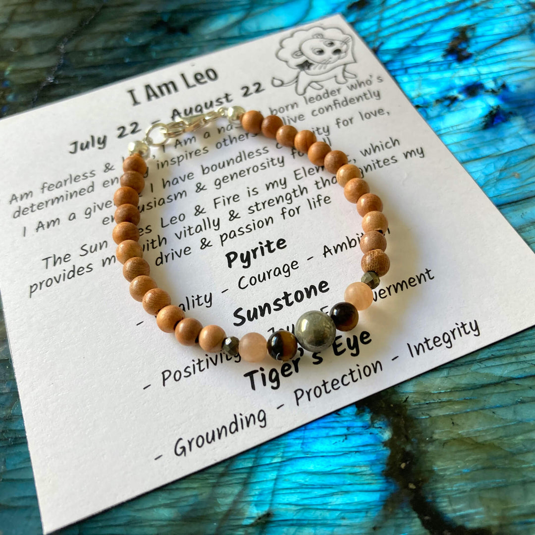 Leo Boys Zodiac Bracelet for kids