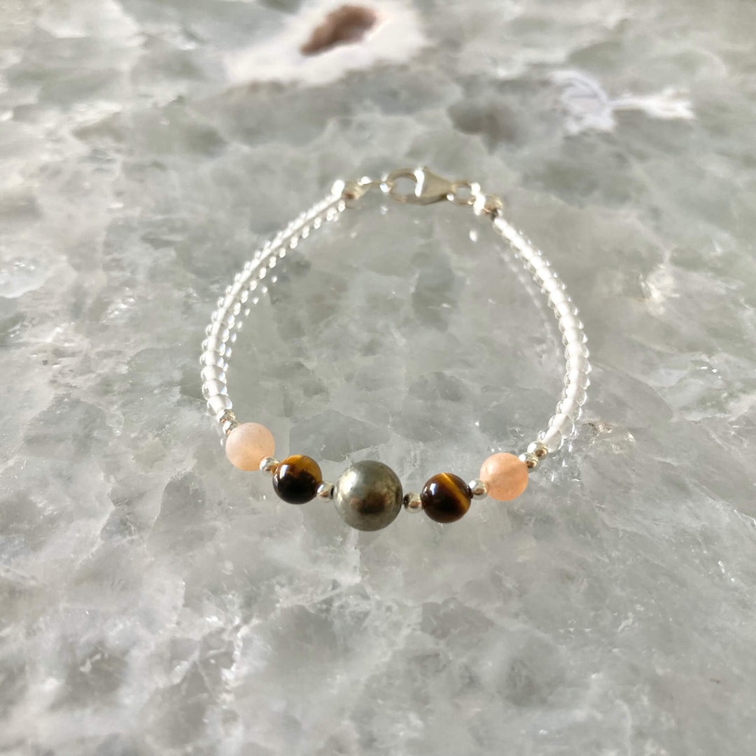 Leo Girls Zodiac Crystal healing Bracelet