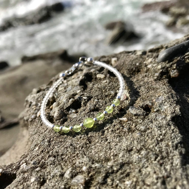 Peridot crystal Bracelet