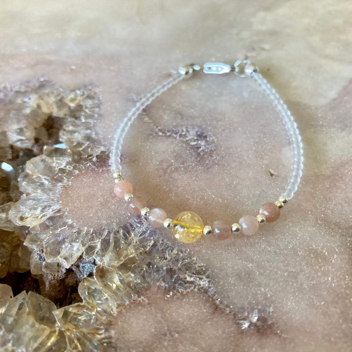 You are my sunshine crystal bracelet