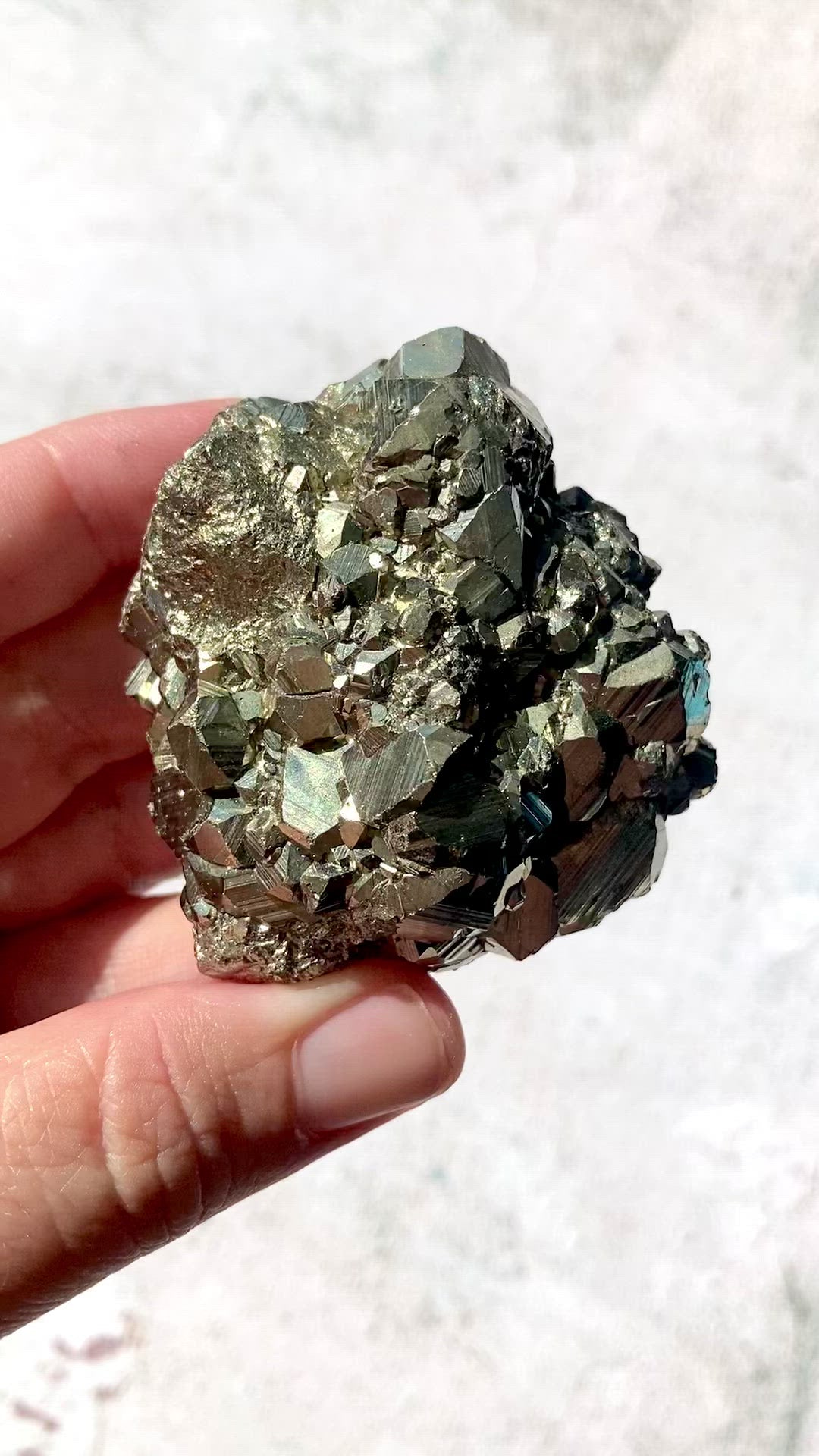 Pyrite Crystal Cluster