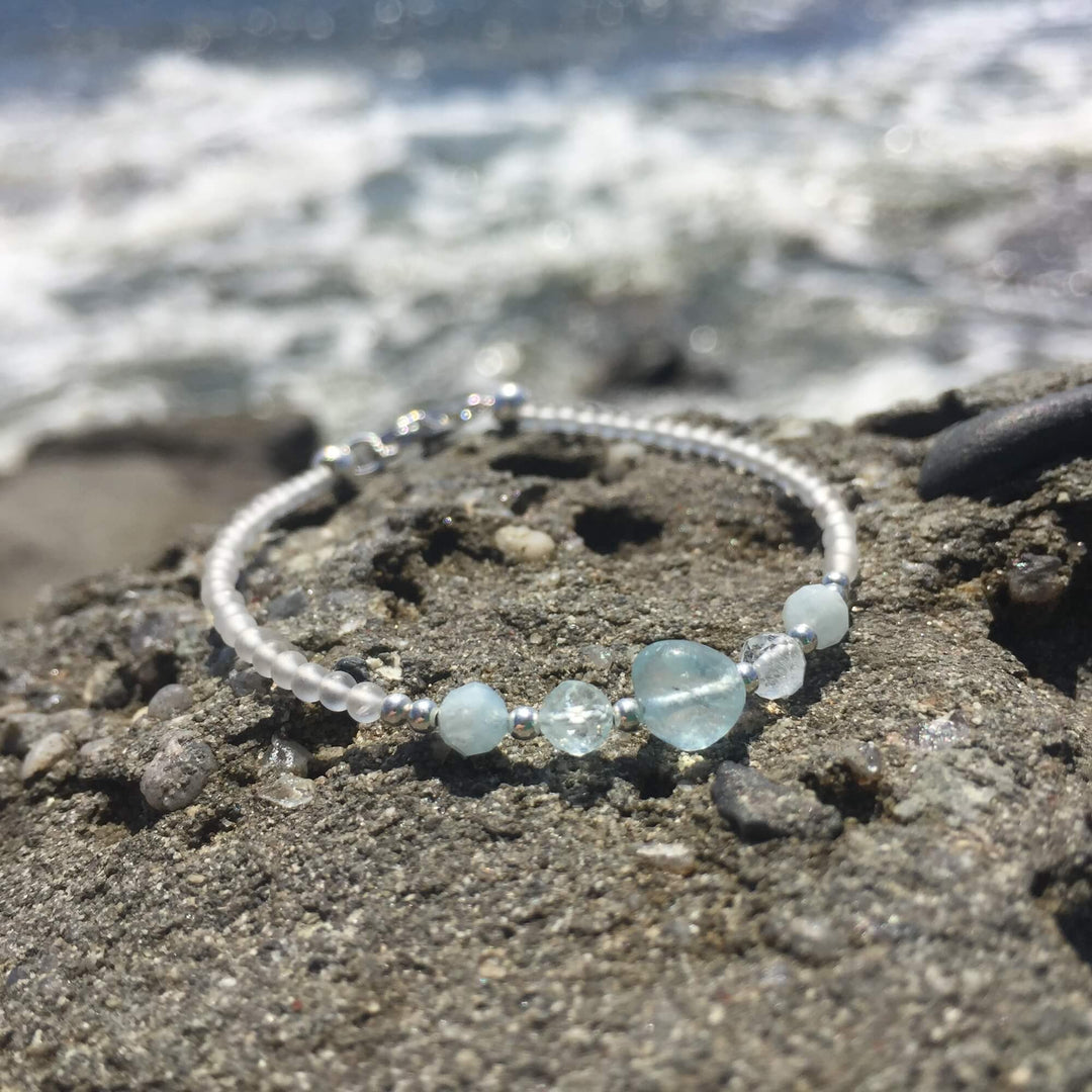 march birthstone bracelet for girls